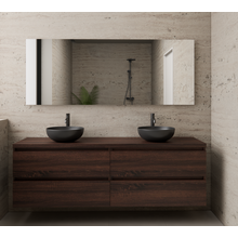 Badkamermeubel Gliss Project 200cm⎢4-lades⎢Sonoma Choco⎢Onderkast met topblad