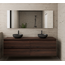 GLISS DESIGN Badkamermeubel Gliss Project 200cm⎢4-lades⎢Sonoma Choco⎢Onderkast met topblad