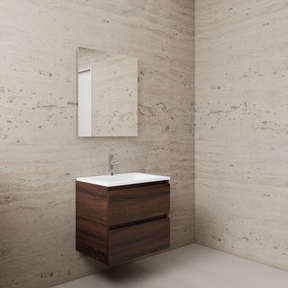 Badkamermeubel met wastafel⎢Mat Wit⎢Gliss Project 60cm⎢Sonoma Choco