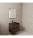 GLISS DESIGN Badkamermeubel met wastafel⎢Mat Zwart⎢Gliss Project 60cm⎢Sonoma Choco