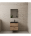 GLISS DESIGN Badkamermeubel met wastafel⎢Mat Zwart⎢Gliss Project 60cm⎢Wellington Oak