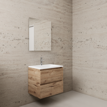 Badkamermeubel met wastafel⎢Wit⎢Gliss Project 60cm⎢Wellington Oak