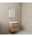 Badkamermeubel met wastafel⎢Wit⎢Gliss Project 60cm⎢Wellington Oak
