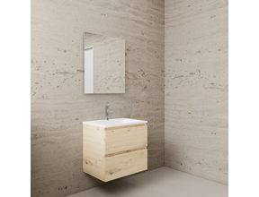 Badkamermeubel met wastafel⎢Wit⎢Gliss Project 60cm⎢Artisan Oak
