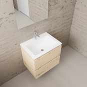 Badkamermeubel met wastafel⎢Mat Wit⎢Gliss Project 60cm⎢Artisan Oak