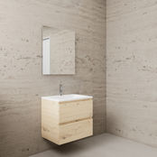 Badkamermeubel met wastafel⎢Mat Wit⎢Gliss Project 60cm⎢Artisan Oak