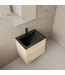 Badkamermeubel met wastafel⎢Mat Zwart⎢Gliss Project 60cm⎢Artisan Oak
