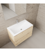 Badkamermeubel met wastafel⎢Artisan Oak - Mat Wit⎢Gliss Project 80cm