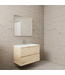 GLISS DESIGN Badkamermeubel met wastafel⎢Artisan Oak - Mat Wit⎢Gliss Project 80cm
