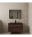 GLISS DESIGN Badkamermeubel met wastafel⎢Sonoma Choco - Mat zwart⎢Gliss Project 100cm