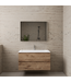 Badkamermeubel met wastafel⎢Wellington Oak - Wit⎢Gliss Project 100cm