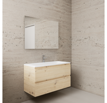 Badkamermeubel met wastafel⎢Artisan Oak - Wit⎢Gliss Project 100cm