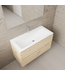 Badkamermeubel met wastafel⎢Artisan Oak - Mat Wit⎢Gliss Project 100cm