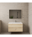 Badkamermeubel met wastafel⎢Artisan Oak - Mat Wit⎢Gliss Project 100cm