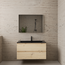 GLISS DESIGN Badkamermeubel met wastafel⎢Artisan Oak - Mat Zwart⎢Gliss Project 100cm