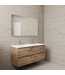 Badkamermeubel met wastafel⎢Wellington Oak - Wit⎢Gliss Project 120cm