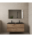 Badkamermeubel met wastafel⎢Wellington Oak - Mat Zwart⎢Gliss Project 120cm