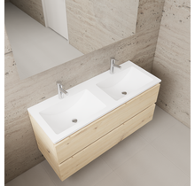 Badkamermeubel met wastafel⎢Artisan Oak - Mat Wit⎢Gliss Project 120cm