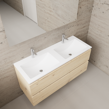 Badkamermeubel met wastafel⎢Artisan Oak - Mat Wit⎢Gliss Project 120cm