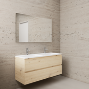 Badkamermeubel met wastafel⎢Artisan Oak - Wit⎢Gliss Project 120cm