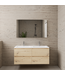 Badkamermeubel met wastafel⎢Artisan Oak - Wit⎢Gliss Project 120cm  4-Lades