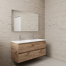 Badkamermeubel met wastafel⎢Wellington Oak - Wit⎢Gliss Project 120cm 4-Lades