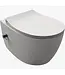 Hangtoilet met bidet Wit⎢Geintegreerde kraan Koud⎢Isvea Sentimenti NEO Randloos excl. wc bril