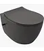 Isvea Hangtoilet met bidet Mat Antraciet⎢Geintegreerde kraan Koud⎢Isvea Sentimenti NEO Randloos excl. wc bril