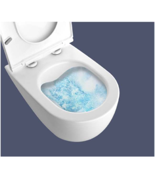 Hangtoilet Randloos Mat Antraciet⎢Isvea Sentimenti NEO⎢excl. wc bril