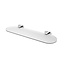 CREAVIT Planchet Quera Glas Chroom met Messing Houders