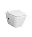 Hangtoilet met bidet Wit⎢VitrA Integra Square⎢Geintegreerde kraan Koud⎢Randloos excl. wc bril