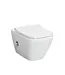 Hangtoilet met bidet Wit⎢VitrA Integra Square⎢Geintegreerde kraan Koud⎢Randloos excl. wc bril