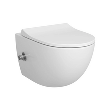 Hangtoilet met bidet Wit⎢VitrA Sento⎢Geintegreerde kraan Koud⎢Randloos excl. wc bril