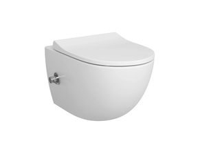 Hangtoilet met bidet Wit⎢VitrA Sento⎢Geintegreerde kraan Koud⎢Randloos excl. wc bril