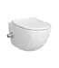 Hangtoilet met bidet Wit Randloos⎢VitrA Sento⎢Geintegreerde bidetkraan Warm&Koud⎢excl. wc bril