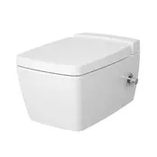 Hangtoilet met bidet Wit Randloos⎢VitrA Metropole⎢Geintegreerde bidetkraan Warm&Koud⎢excl. wc bril