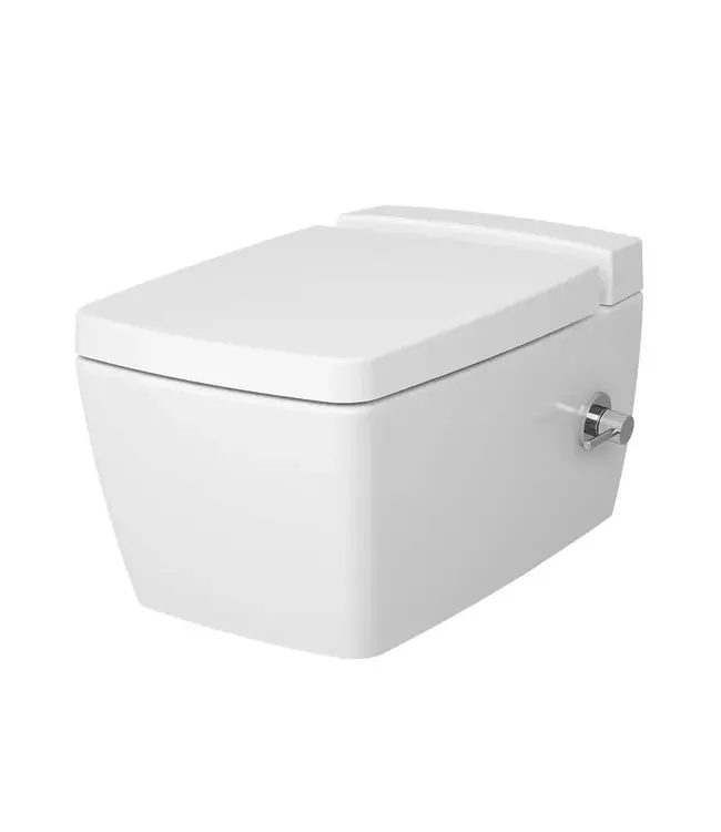 Hangtoilet met bidet Wit Randloos⎢VitrA Metropole⎢Geintegreerde bidetkraan Warm&Koud⎢excl. wc bril