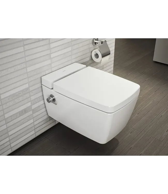 Hangtoilet met bidet Wit Randloos⎢VitrA Metropole⎢Geintegreerde bidetkraan Warm&Koud⎢excl. wc bril
