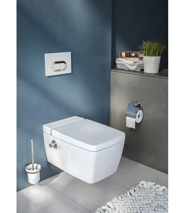 Hangtoilet met bidet Wit Randloos⎢VitrA Metropole⎢Geintegreerde bidetkraan Warm&Koud⎢excl. wc bril