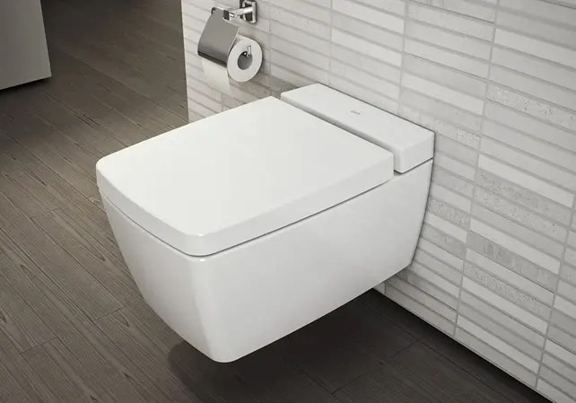 Hangtoilet met bidet Wit Randloos⎢VitrA Metropole⎢Geintegreerde bidetkraan Warm&Koud⎢excl. wc bril