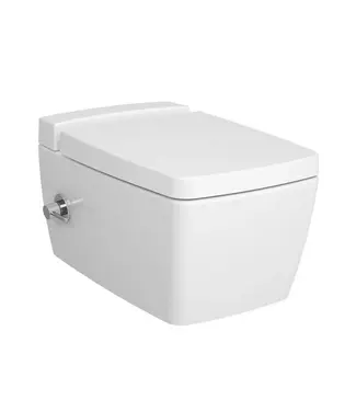 VITRA Hangtoilet met bidet Wit Randloos⎢VitrA Metropole⎢Geintegreerde bidetkraan Warm&Koud⎢excl. wc bril