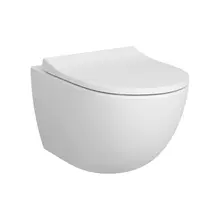 Hangtoilet met bidet Wit⎢VitrA Sento⎢Randloos excl. wc bril