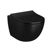 Hangtoilet met bidet Mat Zwart⎢VitrA Sento⎢Randloos excl. wc bril