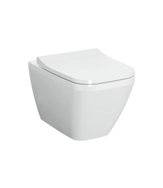 VITRA Hangtoilet met bidet Glans Wit⎢VitrA Integra Square⎢Randloos excl. wc bril