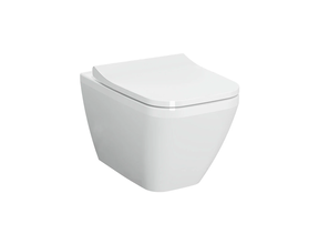 Hangtoilet VitrA Integra Square Wit⎢Randloos⎢excl. wc bril