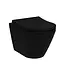 Hangtoilet Randloos Mat Zwart⎢VitrA Integra Round⎢excl. wc bril
