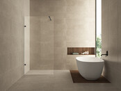 Douchewand 120x200cm⎢Wiesbaden Less⎢Gunmetal⎢8mm helderglas met nano-coating - 20.3380