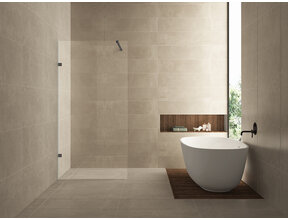 Douchewand 120x200cm⎢Wiesbaden Less⎢Gunmetal⎢8mm helderglas met nano-coating - 20.3380