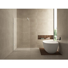 Douchewand 120x200cm⎢Wiesbaden Less⎢Mat Wit⎢8mm helderglas met nano-coating - 20.3378