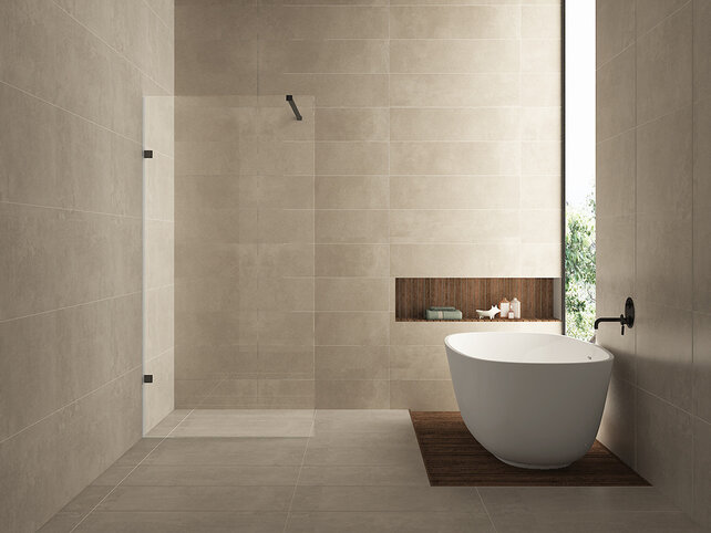 Douchewand 100x200cm⎢Wiesbaden Less⎢Mat Zwart⎢8mm helderglas met nano-coating - 20.3371